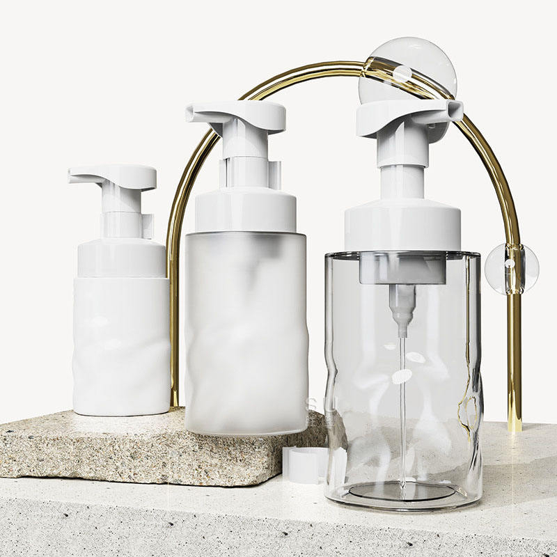 150ml 250ml 300ml 400ml PET নগ্ন গোলাপী ফোমিং হ্যান্ড সোপ বোতল রিফিলযোগ্য ফোম পাম্প বোতল