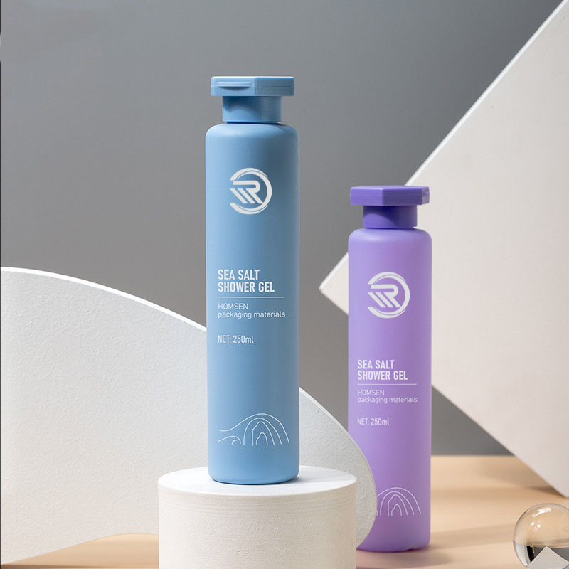 250ml রাউন্ড কসমেটিক কন্টেইনার বডি ফেস কেয়ার হেয়ার অয়েল টোনার লোশন বোতল সঙ্গে ক্যাপ