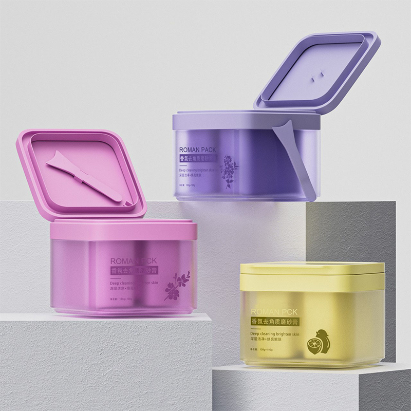150 গ্রাম 300 গ্রাম প্লাস্টিক স্কোয়ার খালি কসমেটিক স্কিনকেয়ার হোয়াইটনিং ক্রিম বডি বাটার জার সানস্ক্রিন ময়েশ্চারাইজার কন্টেইনার সঙ্গে চামচ