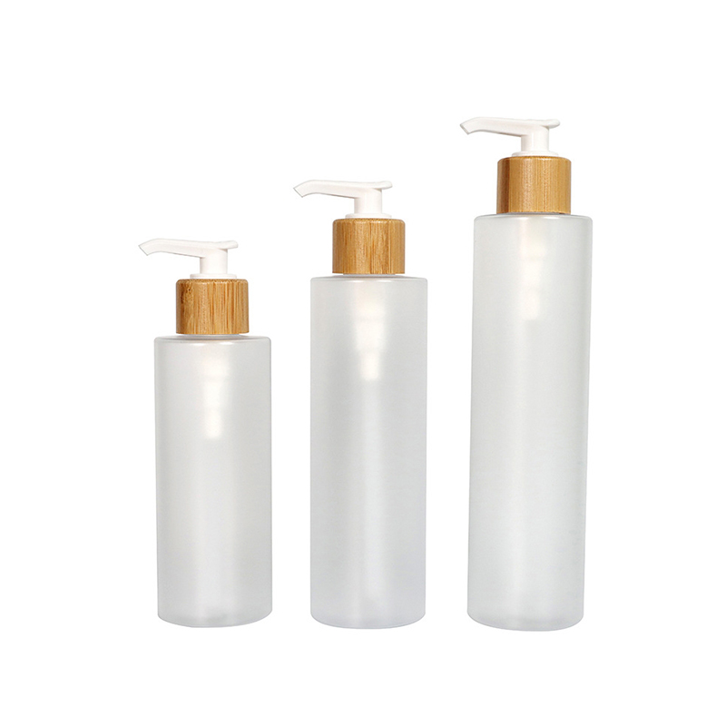 ঢাকনা সহ ফ্রস্টেড বাঁশ স্প্রে পাম্প পোষা প্লাস্টিক শ্যাম্পুর বোতল 120 মিলি ঢাকনা সহ ফ্রস্টেড বাঁশ স্প্রে পাম্প পোষা প্লাস্টিক শ্যাম্পুর বোতল 120 মিলি