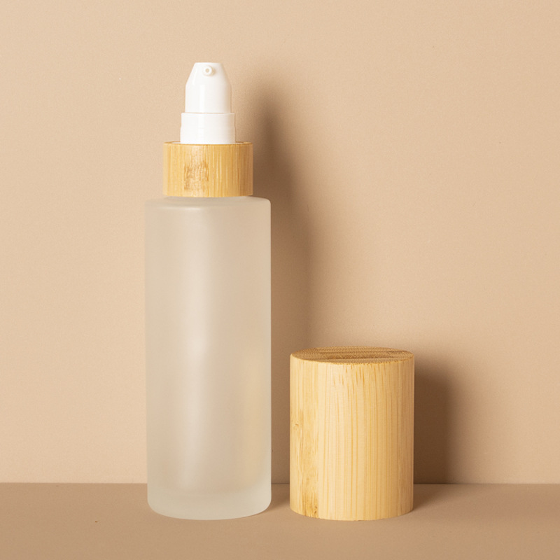 ফ্রস্টেড কসমেটিক লোশন পাম্প ফাইন মিস্ট এবং বাঁশের কাঠের ঢাকনা সহ লোশন গ্লাস স্প্রে বোতল ফ্রস্টেড কসমেটিক লোশন পাম্প ফাইন মিস্ট এবং বাঁশের কাঠের ঢাকনা সহ লোশন গ্লাস স্প্রে বোতল
