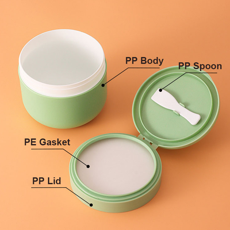 200g 300g 400g প্লাস্টিক ফ্রস্টেড রাউন্ড কসমেটিক স্কিনকেয়ার মাস্ক ক্রিম জার ঝকঝকে ঝকঝকে সানস্ক্রিন কন্টেইনার চামচ দিয়ে 200g 300g 400g প্লাস্টিক ফ্রস্টেড রাউন্ড কসমেটিক স্কিনকেয়ার মাস্ক ক্রিম জার ঝকঝকে ঝকঝকে সানস্ক্রিন কন্টেইনার চামচ দিয়ে