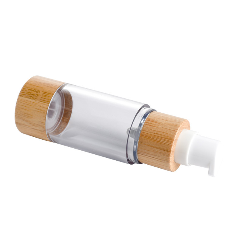 প্রসাধনী বাঁশের বায়ুহীন পাম্প বোতলের জন্য পুনর্ব্যবহারযোগ্য লোশন 50ml বাঁশের বায়ুবিহীন বোতল প্রসাধনী বাঁশের বায়ুহীন পাম্প বোতলের জন্য পুনর্ব্যবহারযোগ্য লোশন 50ml বাঁশের বায়ুবিহীন বোতল