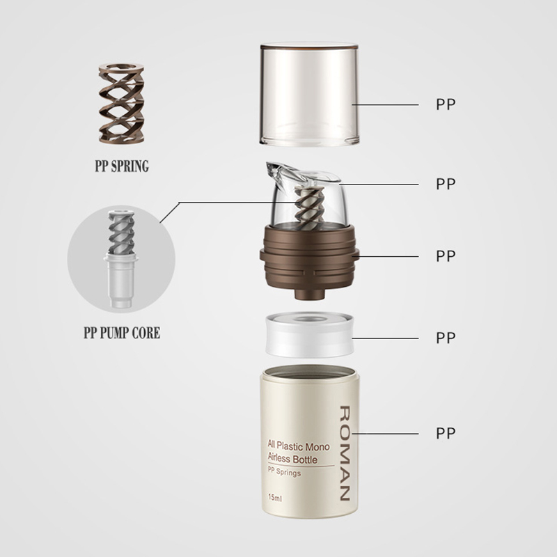 ক্রিম জেল লোশনের জন্য ব্রাউন প্লাস্টিক এয়ারলেস কসমেটিক ক্রিম ক্লিয়ার পাম্প বোতল স্কিনকেয়ার ডিসপেনসার মেকআপ কন্টেইনার ক্রিম জেল লোশনের জন্য ব্রাউন প্লাস্টিক এয়ারলেস কসমেটিক ক্রিম ক্লিয়ার পাম্প বোতল স্কিনকেয়ার ডিসপেনসার মেকআপ কন্টেইনার