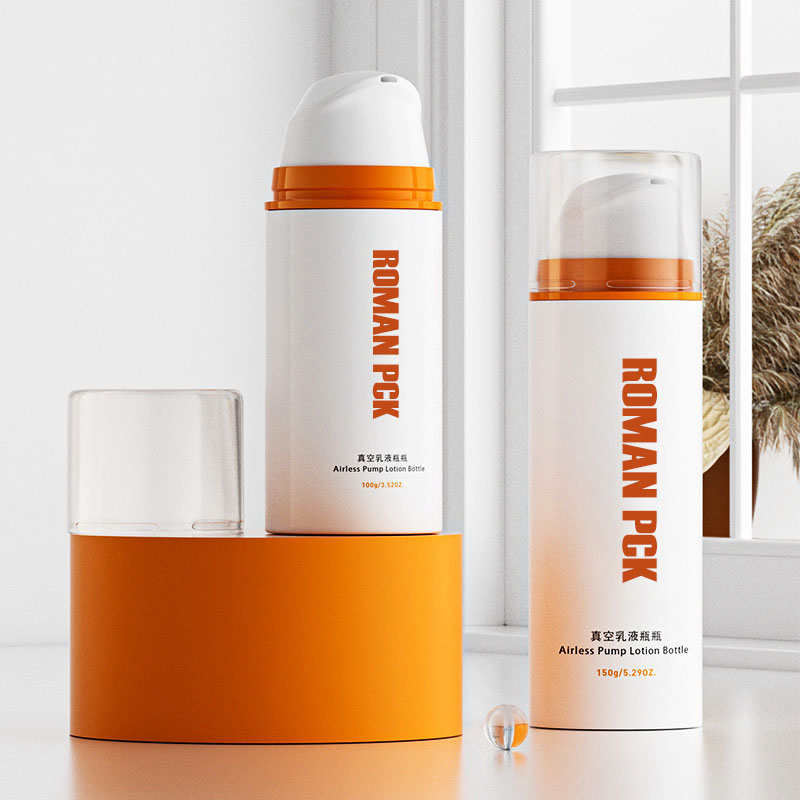 কসমেটিক এয়ারলেস বোতল সিরিজ 30ml 50ml 100ml সাদা এয়ারলেস পাম্প বোতল ভ্যাকুয়াম লোশন এসেন্স ফেস ক্রিম এয়ারলেস বোতল