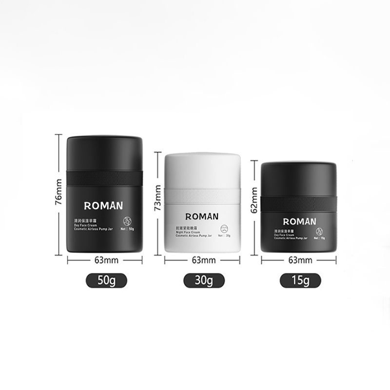 15ml 30ml 50ml সাদা কালো ডাবল ওয়াল খালি পিপি প্লাস্টিক রিফিল প্রেস এয়ারলেস ময়েশ্চারাইজার লোশন ক্রিম সিরাম বোতল সঙ্গে পাম্প 15ml 30ml 50ml সাদা কালো ডাবল ওয়াল খালি পিপি প্লাস্টিক রিফিল প্রেস এয়ারলেস ময়েশ্চারাইজার লোশন ক্রিম সিরাম বোতল সঙ্গে পাম্প