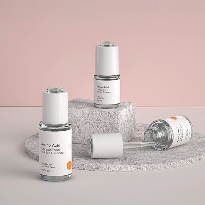 ত্বকের যত্নের জন্য ড্রপার বোতল সহ 5ml 10ml 15ml 20ml ছোট বিউটি ফ্যান্সি খালি এসেনশিয়াল অয়েল বোতল প্লাস্টিক অ্যাম্বার স্বচ্ছ বোতল