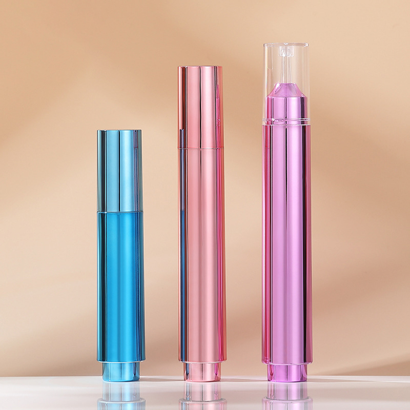 ত্বকের যত্নের জন্য 5ml 10ml 15ml বায়ুবিহীন সিরাম পাম্প সিরিঞ্জ বোতল Ampoule-আকৃতির প্লাস্টিক লোশন বোতল ফেসিয়াল ক্লিনজার আই ক্রিম