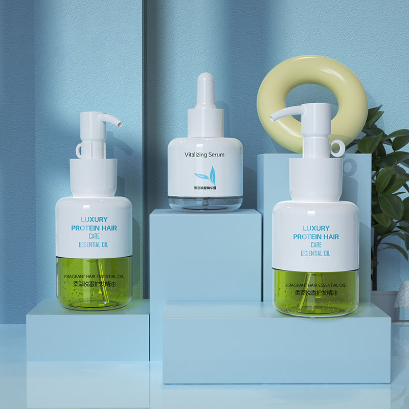 বিগ ভলিউম ড্রপার 50ml 80ml 100ml প্লাস্টিক হেয়ার অয়েল বোতল স্কিনকেয়ার প্যাকেজিং খালি প্লাস্টিক বডি অয়েল বোতল প্যাকেজিং