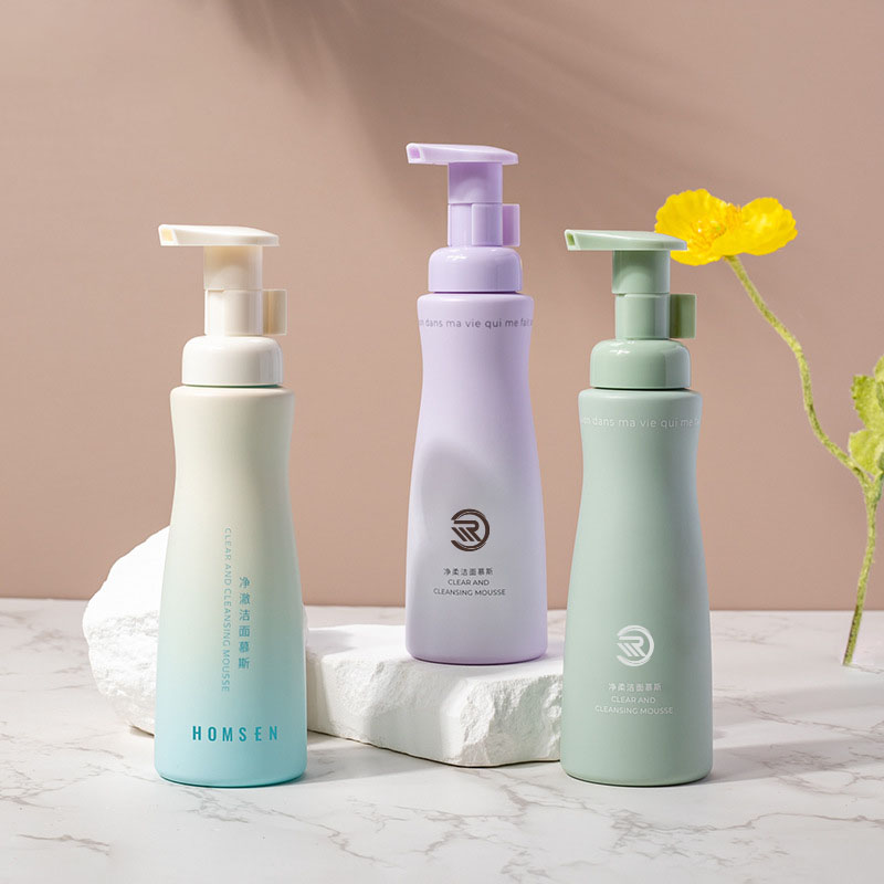 150ml 30neck PET mousse ফোম বোতল বেবি শ্যাম্পু বডি ওয়াশ কোমর- আলিঙ্গন ডিজাইনের বোতল বডি কেয়ার প্যাকেজিং ক্লিনজার
