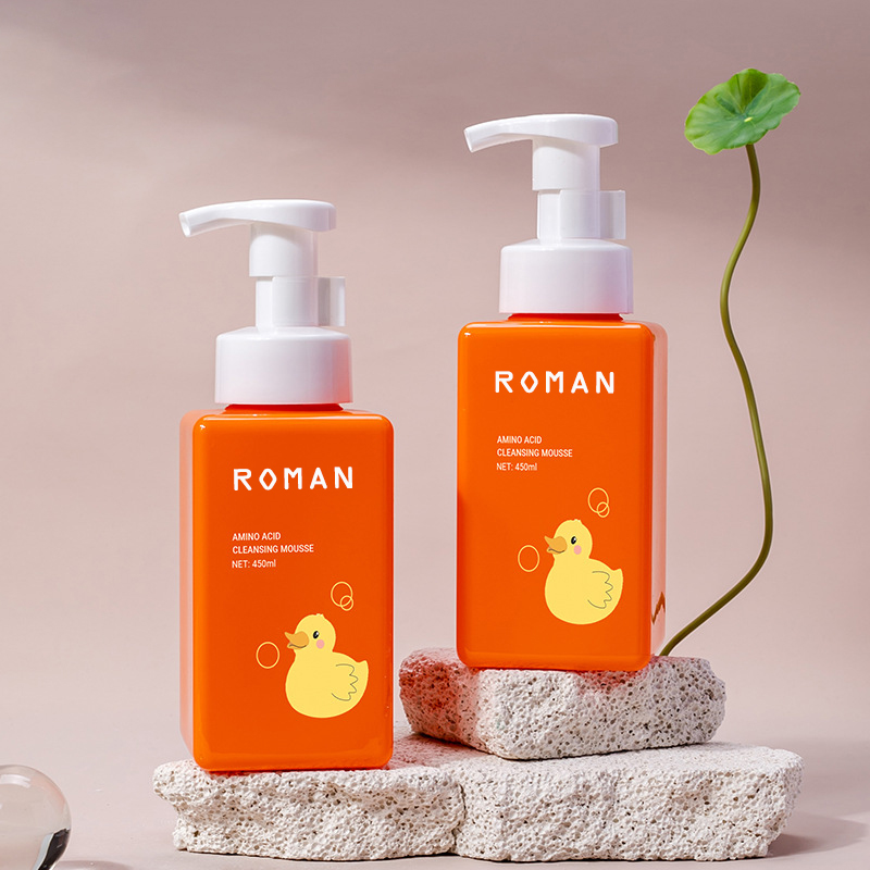 250Ml 300ml 450Ml 500ml 650Ml স্কিন কেয়ার ক্লিনজিং মাউস বোতল স্কয়ার আইল্যাশ শ্যাম্পু ফোম বোতল হোটেল টয়লেট্রিজ প্যাকেজিং