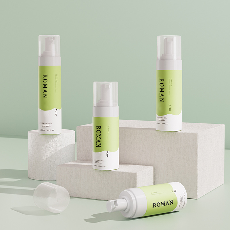 50ml 80ml 100ml 120ml 150ml 200ml অর্গানিক ফেস ওয়াশ ফোম বাবল বোতল পাইকারি প্রাইভেট লেবেল অ্যামিনো অ্যাসিড ময়শ্চারাইজিং ক্লিনজার কাস্টমাইজড প্যাকেজ