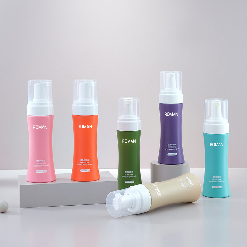 ফেস ক্লিনজার হ্যান্ড স্যানিটাইজার লিকুইড ফোমিং মাউস বোতল 100 মিলি 120 মিলি 150 মিলি 200 মিলি লিকুইড সোপ ডিসপেনসার স্লিম কোমর ফোম বোতল