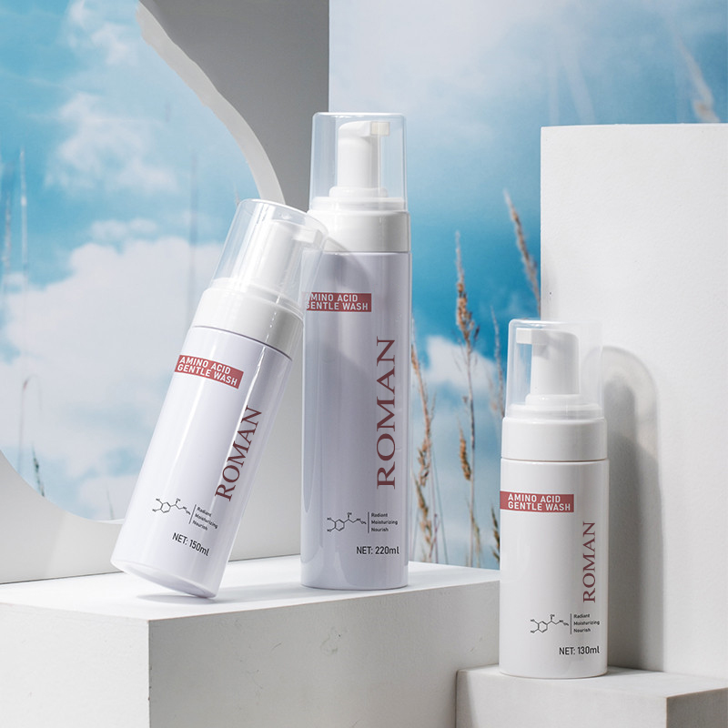 প্লাস্টিক জেন্টল ক্লিনজিং ফোমিং হ্যান্ড সোপ পাম্প বোতল ফোম ডিসপেনসার ফেসিয়াল স্কিনকেয়ার ক্লিনজার বোতল 100ML 120ML 150ML 200ML