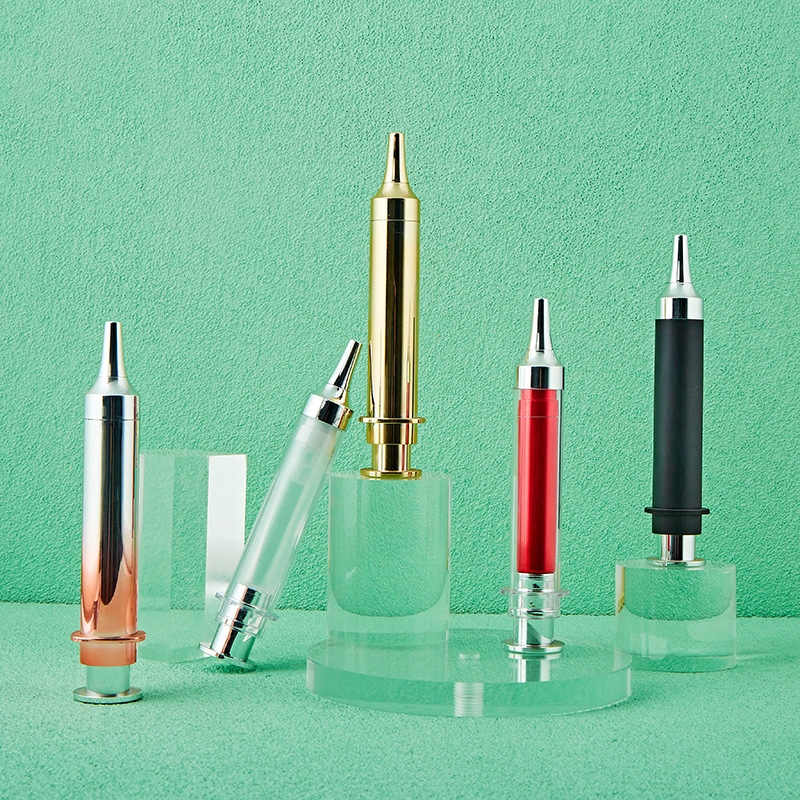 10ml 15ml 20ml কসমেটিক আই সিরাম ক্রিম ইনজেকশন টিউব সিরিঞ্জ আকৃতির বায়ুবিহীন বোতল 10ml 15ml 20ml কসমেটিক আই সিরাম ক্রিম ইনজেকশন টিউব সিরিঞ্জ আকৃতির বায়ুবিহীন বোতল