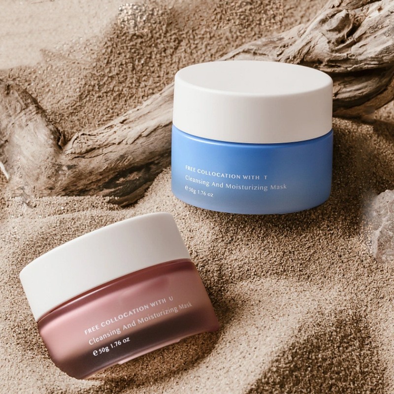 ফেস ক্রিম এবং আই ক্রিমের জন্য ক্লাসিক রাউন্ড গ্লাস ক্রিম জার কসমেটিক প্যাকেজিং