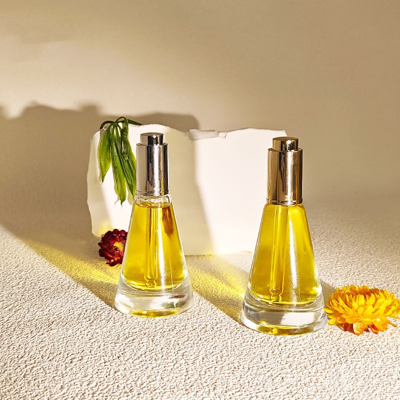 কনিক্যাল গ্লাস কসমেটিক ড্রপার এসেনশিয়াল অয়েল বোতল কনিক্যাল গ্লাস কসমেটিক ড্রপার এসেনশিয়াল অয়েল বোতল