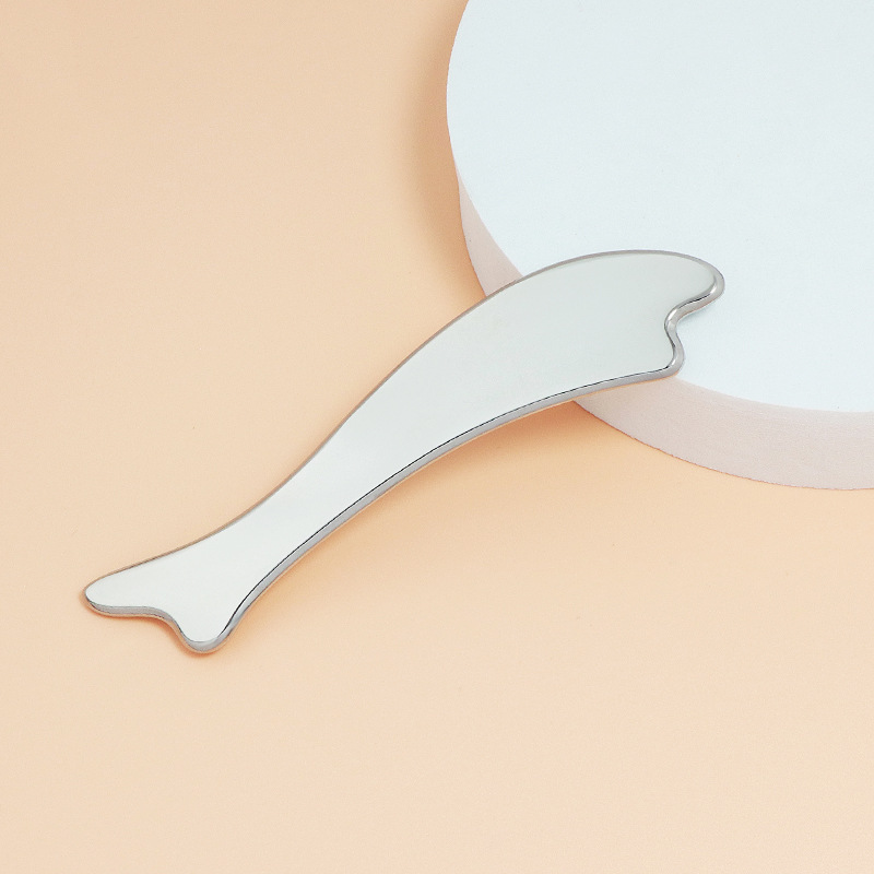 ব্যক্তিগতকৃত রং এবং লোগো সহ মাছ-আকৃতির দস্তা খাদ গুয়া শা বোর্ড