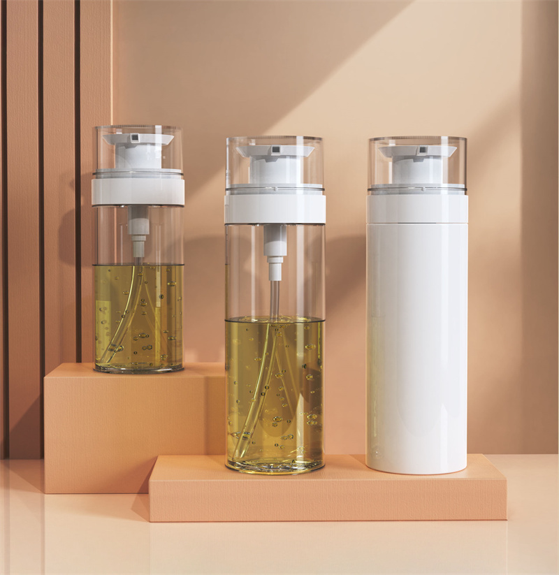 200ml 300ml উদ্ভাবনী খালি পেট শাওয়ার জেল লোশন তরল সাবান পাম্প বোতল হেয়ার কেয়ার অয়েল শ্যাম্পু এবং কন্ডিশনার প্লাস্টিকের বোতল