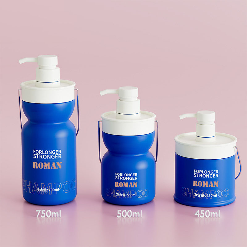 450ml 500ml 750ml প্লাস্টিক পেট খালি লোশন বোতল বেবি হেয়ার অয়েল শ্যাম্পু এবং কন্ডিশনার কসমেটিক কন্টেইনার কিডস শ্যাম্পুর বোতল