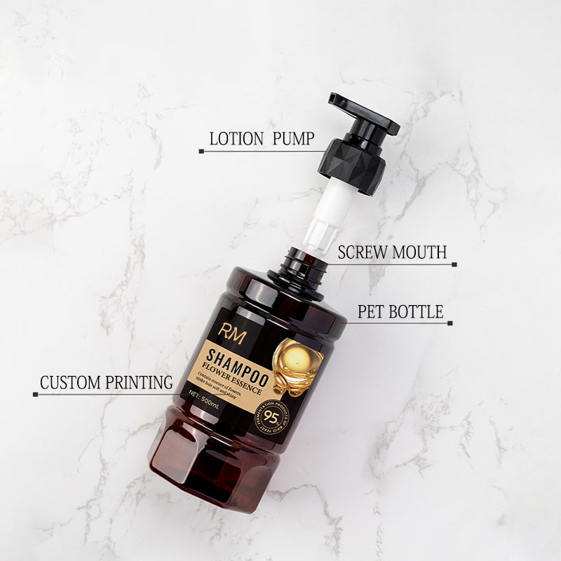 ব্যক্তিগত যত্ন প্যাকেজিংয়ের জন্য স্ক্রু পাম্প উচ্চ মূল্যের হোটেল শ্যাম্পুর বোতল সহ 500ml পোষা প্লাস্টিক পাপড়ি পাম্প বোতল ব্যক্তিগত যত্ন প্যাকেজিংয়ের জন্য স্ক্রু পাম্প উচ্চ মূল্যের হোটেল শ্যাম্পুর বোতল সহ 500ml পোষা প্লাস্টিক পাপড়ি পাম্প বোতল