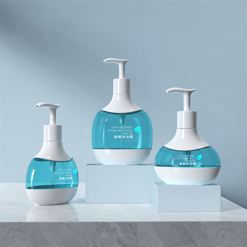 সানশাইন 300ml 400ml 500ml পাইকারি ইমালসন বোতল PET প্লাস্টিক বেবি লোশন বোতল কসমেটিক ডিসপেনসার ইমালসন খালি বোতল