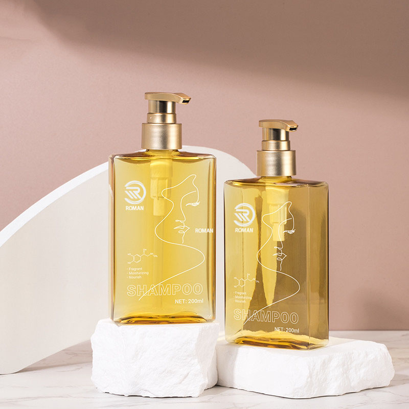 150ml 200ml ফ্ল্যাট স্কয়ার শাওয়ার জেল ফেসিয়াল ওয়াশ বডি লোশন কন্ডিশনার গোল্ড পাম্প বোতল স্কিনকেয়ার মেকআপ রিমুভার অয়েল ডিসপেনসার