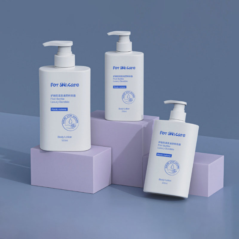 200ml 300ml 500ml আয়তক্ষেত্রাকার প্লাস্টিক PET শ্যাম্পু বোতল সঙ্গে স্ক্রু ক্যাপ ক্লোজার ফেস মাস্কের জন্য পারফিউম এসেনশিয়াল অয়েল লোশন মিথ্যা চোখের দোররা