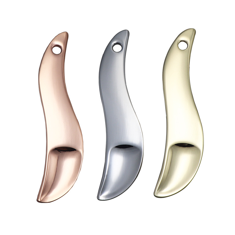 বিউটি মেকআপ স্প্যাটুলা মিনি স্মল ফেসিয়াল আই ক্রিম স্কুপ মাস্ক গোল্ড মেটাল কসমেটিক চামচ