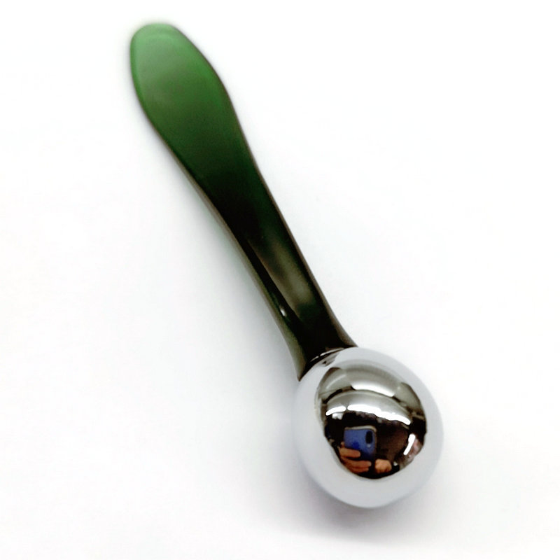 আই ক্রিম ম্যাসাজ রোলার ফেস ফেসিয়াল মেকআপ স্কুপ চামচ রোজ গোল্ড মিনি মেটাল স্টেইনলেস স্টীল কসমেটিক স্প্যাটুলা