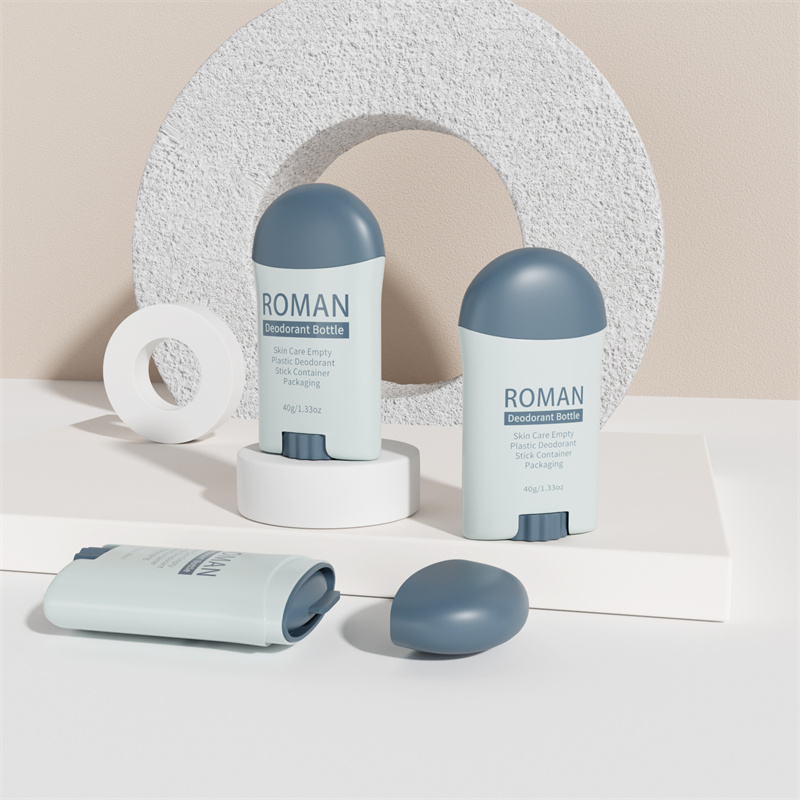 টুইস্ট আপ প্লাস্টিক ডিওডোরেন্ট টিউব গোলাপী খালি প্লাস্টিকের ডিওডোরেন্ট স্টিক পাত্র