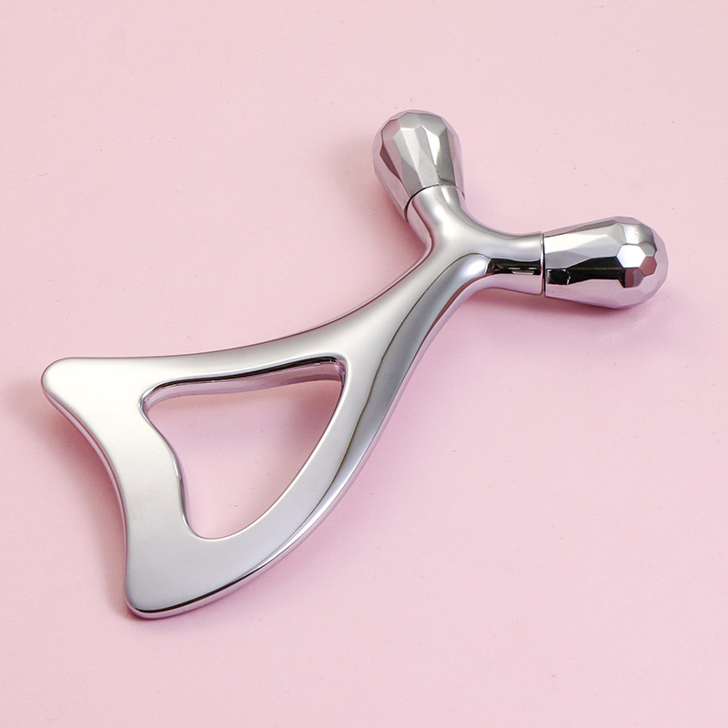 জিঙ্ক অ্যালয় আই ম্যাসেজ রোলার এবং ফেসিয়াল গুয়া শা টুল জিঙ্ক অ্যালয় আই ম্যাসেজ রোলার এবং ফেসিয়াল গুয়া শা টুল