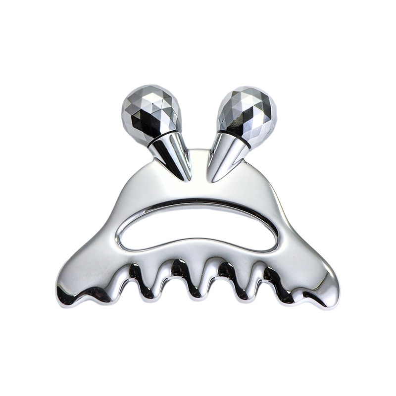 জিঙ্ক অ্যালয় ফেসিয়াল ম্যাসেজ রোলার উইথ হেড ম্যাসাজ